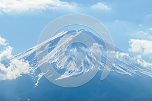 Japan - A close up view on Mt fuji from Kawaguchiko Lake