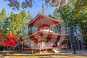 Japan. Dai Garan Buddhist temple in Koyasan