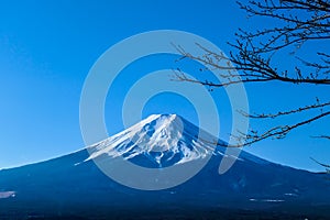 Japan - Distant view on Mt Fuji
