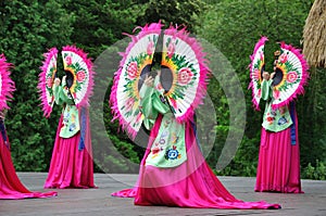 Japonsko žena tanečník 