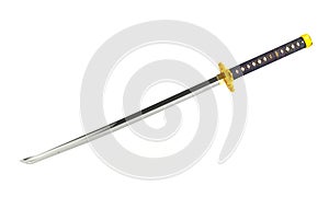 Japan Katana sword isolated on white background photo