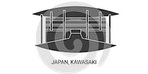 Japan, Kawasaki travel landmark vector illustration photo