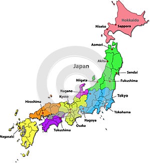 Japan map