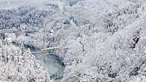 Japan mountain and snow