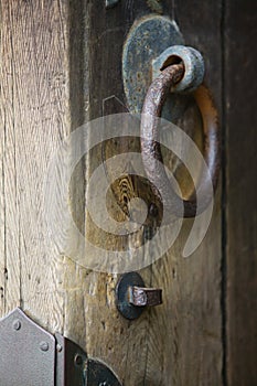 Japan Nara Todai-ji Temple Door knobs of shrine close-up