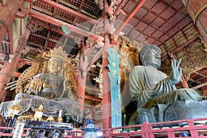 Japan. Nara. Todai-ji temple. Great Buddha Hall (Daibutsu-den