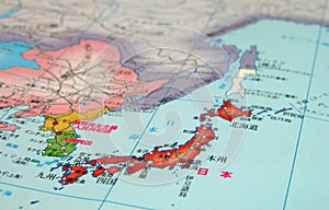 Japan-Nihon-map detail photo