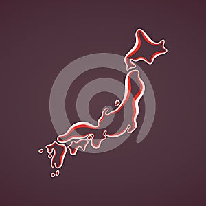 Japan - Outline Map