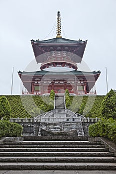 Japan. Pagoda at Narita Shinshoji temple