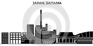 Japan, Saitama architecture vector city skyline
