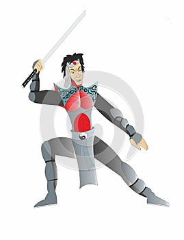 Japan samurai warrior symbol