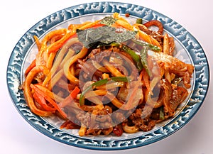 Japan seafood noodles