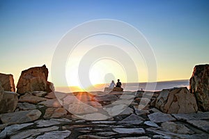 Japan Shirahama Beach Sunset Background photo