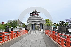 Japan sightseeing castle tour. \'Kiyosu Castle\' Located in Kiyosu City, Aichi Prefecture.