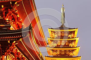 Japan temple , Asakusa Sensoji