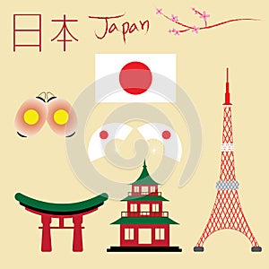 Japan tokyo asian olympics vector