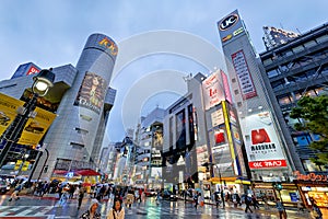 Japan. Tokyo. Shibuya district at night