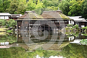 Japan tourist guide information. 'Hikone Castle' and 'Genkyuen- garden'