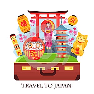 Japan Travel Concept