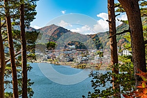 Japan village near kawaguchiko near mt fuji Japan photo