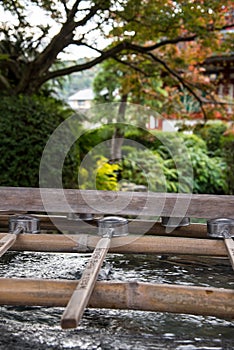 Japan water Dipper , Water used for washing hands and mouth before into temple.