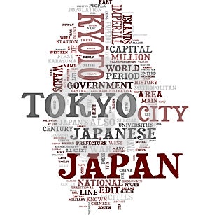 Japan word collage