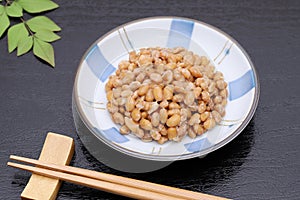 Japanes food, fermented soy bean natto