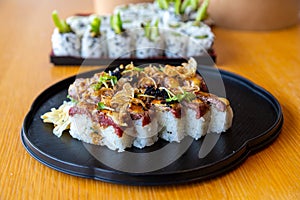 Japanese Aburi Wagyu Beef Sushi
