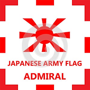 Japanese army flag - Admiral