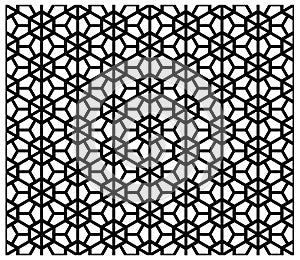 Japanese background and pattern in black silhouette