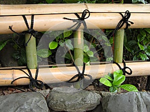 Japanese bamboo fence