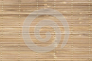 Japanese bamboo mat texture, abstract Asia wicker textured wood surface, brown wooden rug striped pattern