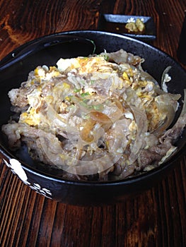 Japanese Beef Bowl Rice