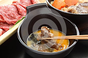 Japanese beef pot Sukiyaki