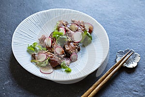 Japanese beef tataki