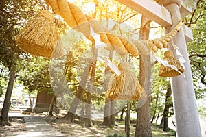 Japanese big rope in new year day named `Shime-Nawa`