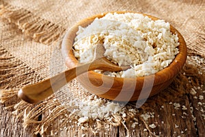 Japanese bread crumbs Panko ingredient for breading in a bowl cl