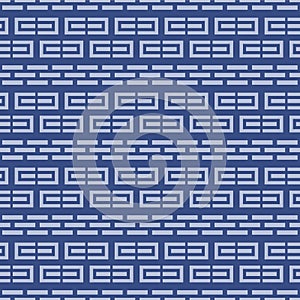 Japanese Brick Stripe Vector Seamless Pattern