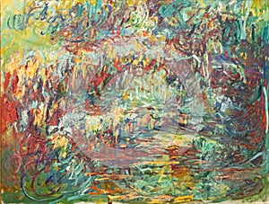 The Japanese bridge 1918 by Claude Monet