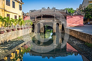 The Japanese Bridge at Hoi An, ancient city in central Vietnam and UNESCO World Heritage site