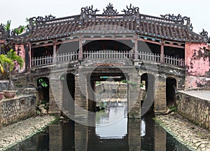 The Japanese bridge and temple in Hoi An, Vietnam.