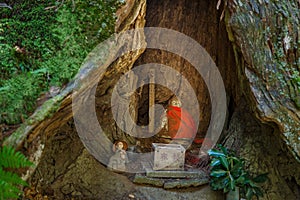 Japanese Buddha Statues (Jizo Bodhisattva) at Koyasan (Mt. Koya) area