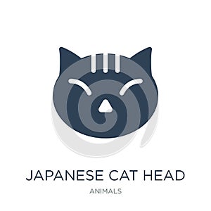 japanese cat head icon in trendy design style. japanese cat head icon isolated on white background. japanese cat head vector icon