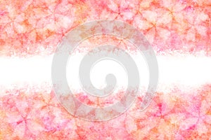 Japanese cherry blossom abstract on natural pink watercolor paint background