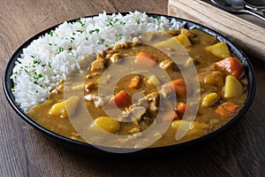 Japanese chicken, beef and pork curry.