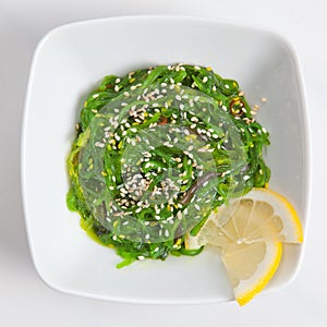Japanese Chuka Wakame seaweed salad with sesame sauce