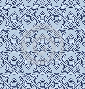 Japanese Circle Triangle Vector Seamless Pattern