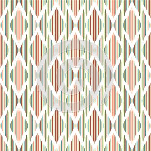 Japanese Colorful Stripe Diamond Vector Seamless Pattern