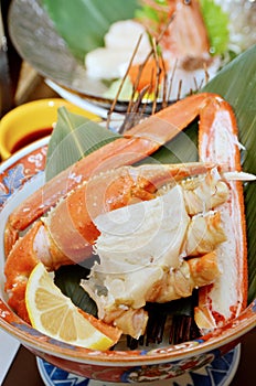 Japanese crab dishes