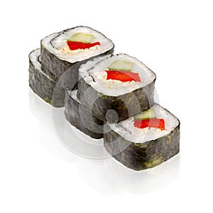 Japanese cuisine. Maki sushi.